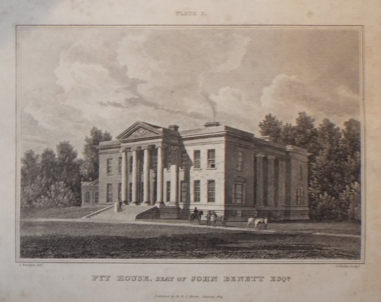 Print - Pyt House, the Seat of John Bennett Esqr. - Hollis